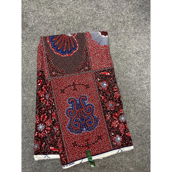 6 yards wholesale African Print Fabric/ Ankara kente multi color print - Picture 4 of 7